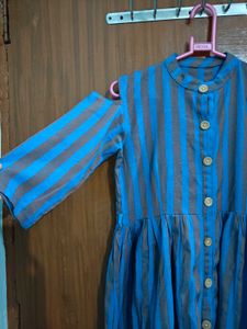 Blue Striped Kurti
