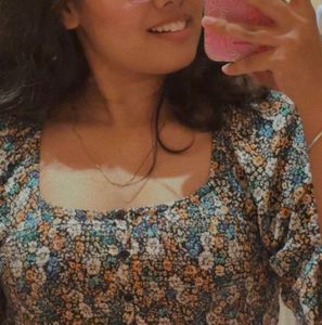 Floral Print Crop Top