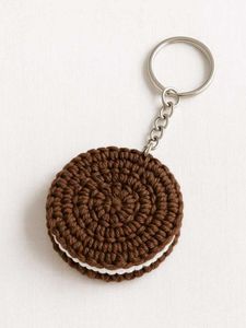 Crochet Macaron Keychain