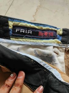 Khaki Straight Fit Pants