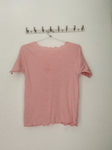 Peach Colored Fitted Top