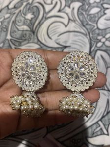 Pearl Jhumka Earrings