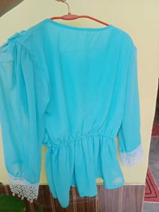 Sky-blue Top
