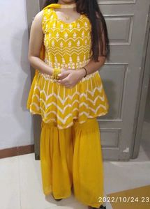 Diwali Offer💥Party Wear Sharara With Chunni