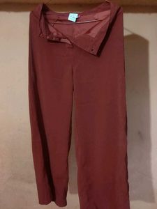 Wide Leg Rust Pants