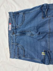 Denim Cargo Jeans