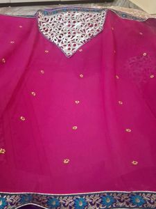 heavy Party Saree With Blouse