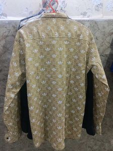 Adidas x Gucci Print Button Down