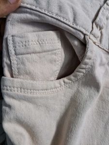 Beige Colour Women Jeans