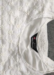 White Cotton  Kurta.