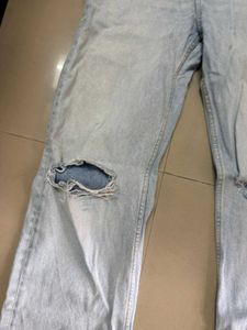 Ripped Light Wash Jeans