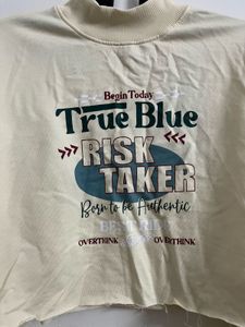 True Blue Graphic Sweatshirt, Beige color