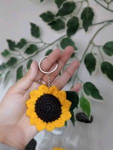 Crochet Sunflower Keychains🌻✨
