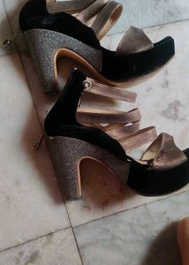 Shimmery Heel Sandals