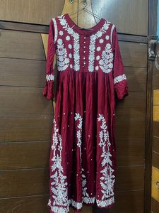 Elegant Embroidered Kurta Dress