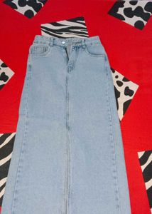 Denim Maxi Skirt