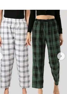 Checked Casual Pants