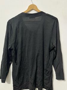 Black Tie-Neck Top