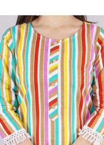 New Multicolour Lining Kurta