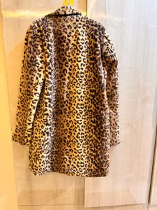 Leopard Print Branded Coat