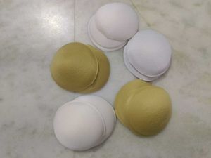 Bra Cups - White & Beige