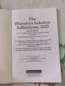 Bharatiya Sakshya Adhiniyam, 2023