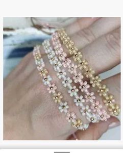 Flower Beaded Bracelet