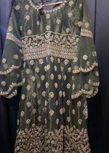 Green Embroidery Lehenga Choli