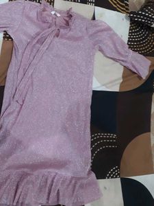 Sparkly Pink Long Sleeve Top