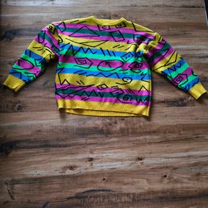 Vintage Patterned korean Sweater