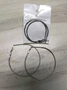 Hoop Earrings - Silver Tone