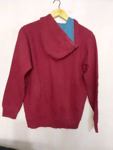 Maroon Pullover Hoodie with cap