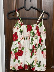 Strap Floral Top