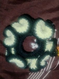 handmade crochet scrunchie