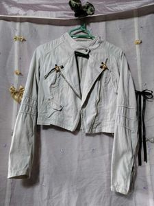 Cropped Moto Jacket