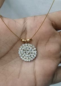 Sparkling Rhinestone Pendant Necklace