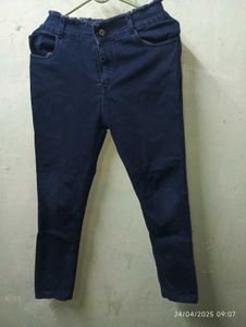 NAVY BLUE COLOUR HIGH WAIST JEANS 👖