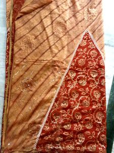 Elegant Embroidered Saree