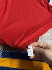 Red Graphic Print Tee