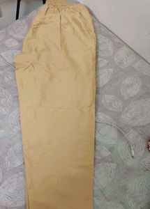 red And Cream  pant for any kurti