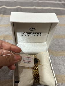 Everswiss Gold Watch Bought From Dubai At 240 DhH