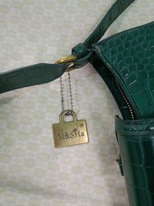 Green Crocodile Handbag