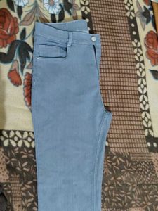Blue Flared Denim Jeans