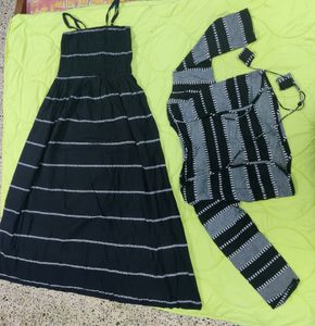 One Piece Dress With Short Jacket