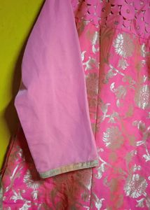 Pink Embroidered Kurta