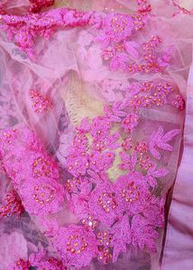 Pink Thread Embroidery Gown💗