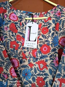 Floral Print Kurta Pant Set