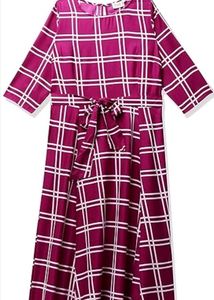 4XL Georgette Knee-Length Dress