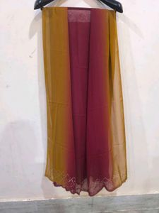 See through maroon georgette Suit