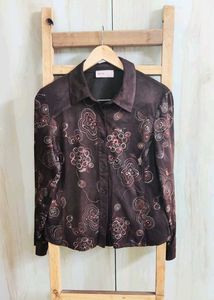 Floral Embroidery Designe Shirt Size-36